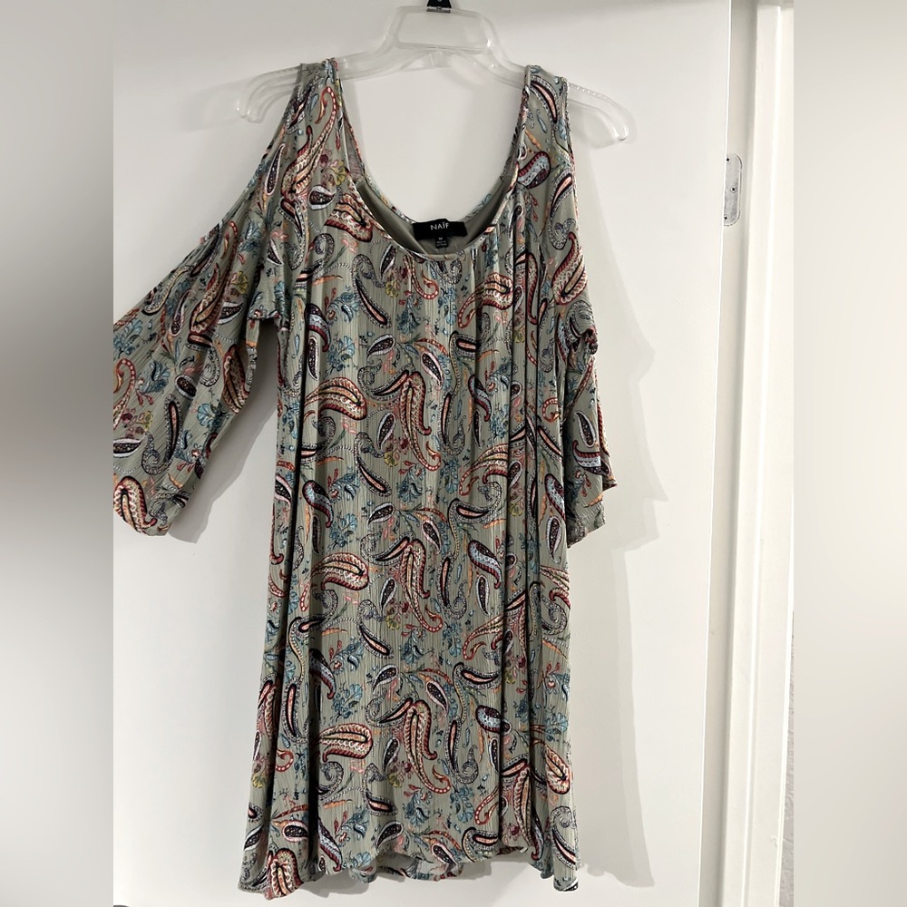 Naïf open should mini dress